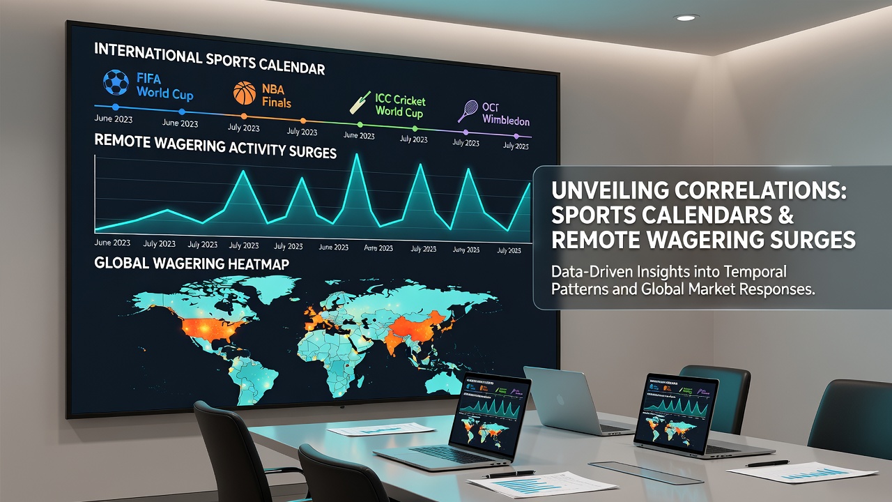Data visualization of remote betting surges aligned with international football and basketball tournament dates